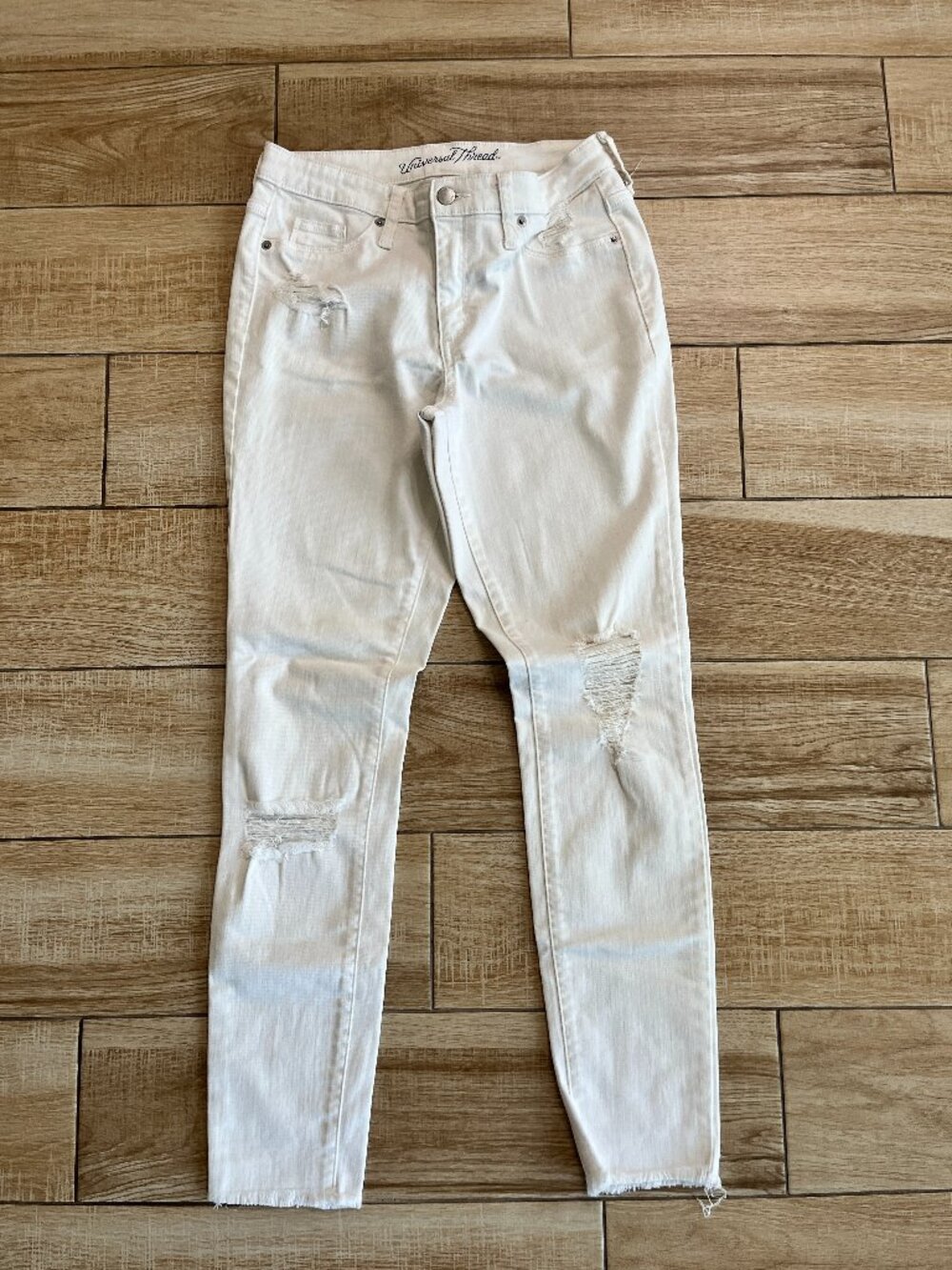 Womens Universal Thread White High Rise Jegging - 4/27R - #1